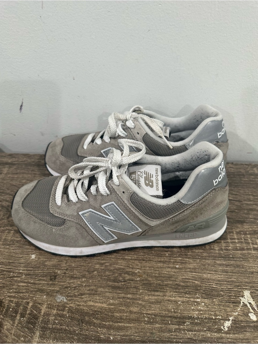 New Balance Gray Men's Classic Athletic Sneakers